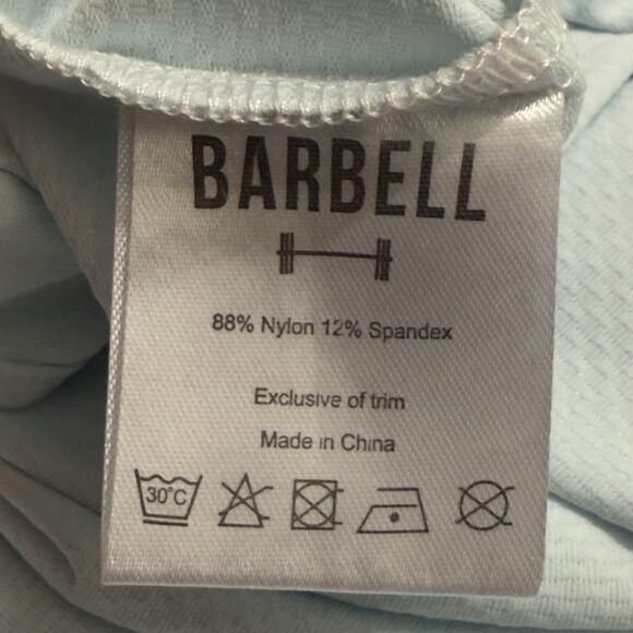 Barbell Apparel Motive Dress Shirt Mens M Light Blue Performance Stretch - Picture 10 of 11